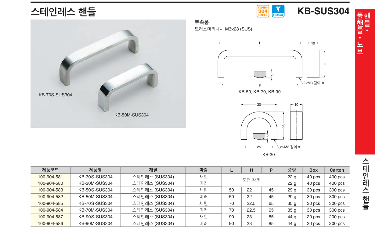 KB-SUS304 — KB-90M-SUS304