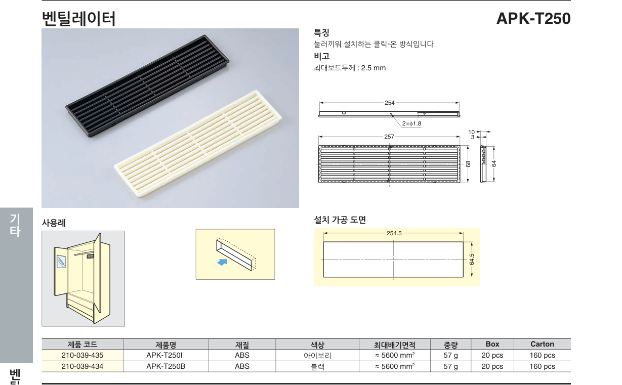APK-T250 — APK-T250B